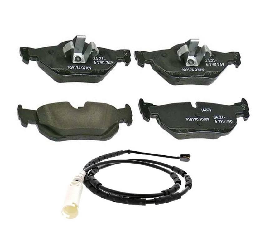 BMW Disc Brake Pad Set - Rear (w/ Sensor)